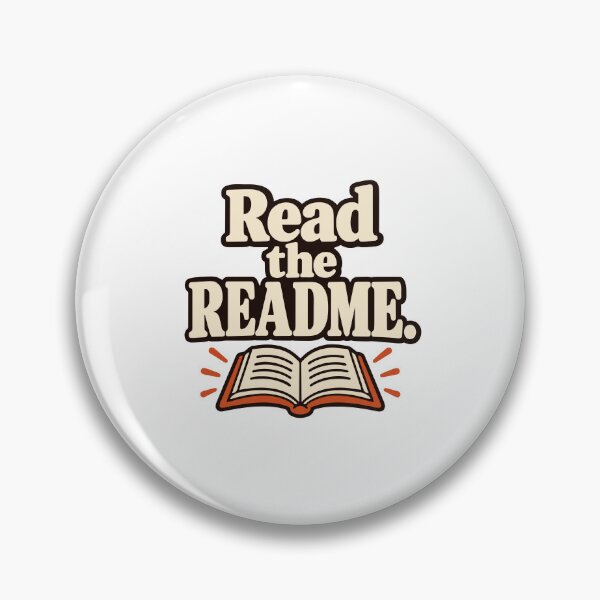 Item preview, Read the README Open Book Graphic designed and sold by ThreadQuirk.