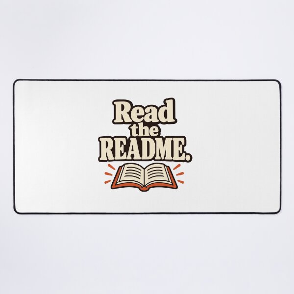 Item preview, Read the README Open Book Graphic designed and sold by ThreadQuirk.