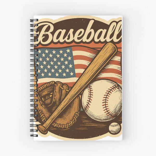 Item preview, Retro Sunset American Flag Baseball Glove Bat Vintage Sports Badge Graphic designed and sold by CHariliha-ka.