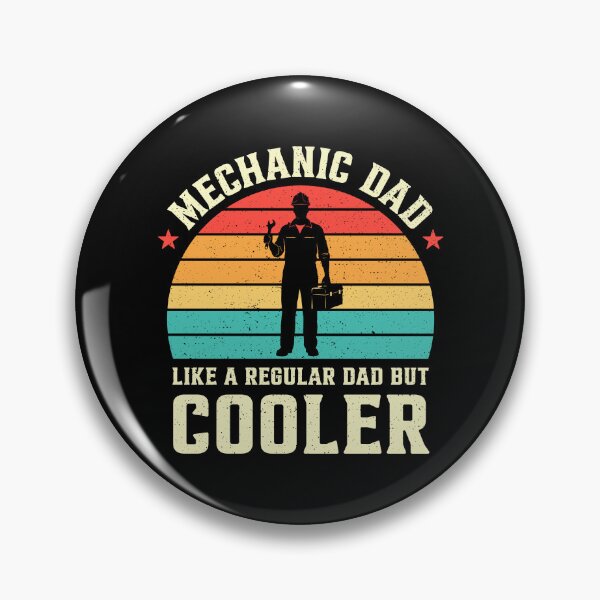 Item preview, Mechanic Dad Like A Regular Dad But Cooler Retro designed and sold by RareBunny.