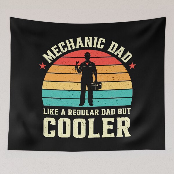 Item preview, Mechanic Dad Like A Regular Dad But Cooler Retro designed and sold by RareBunny.