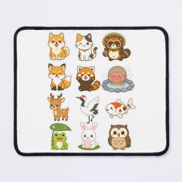 Item preview, Kawaii Japanese Animals | Kawaii Sticker Pack | Japanese Design designed and sold by JapanMemoir.