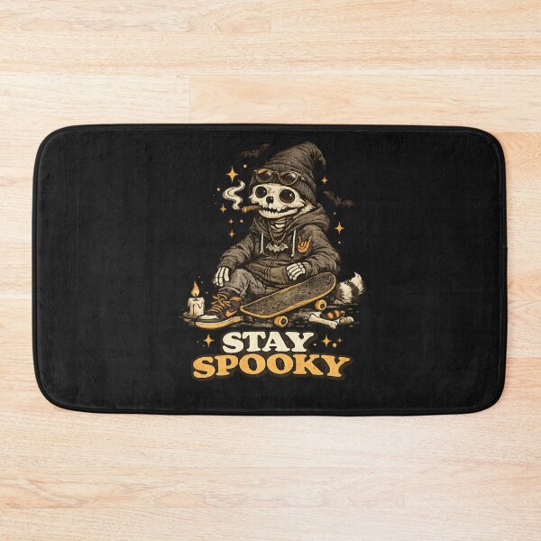 Item preview, Stay Spooky Vintage Skeleton Skater Halloween designed and sold by CozyCritterWork.