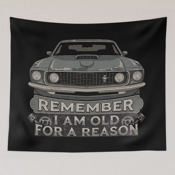 Item preview, Mustang Ford Classic Tee Vintage Muscle Car, Retro Ford Mustang Classic Automotive Dad Gift Gearhead Gift for Boyfriend designed and sold by AGED Limited.