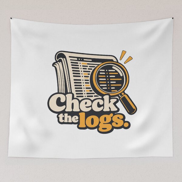 Item preview, Check the Logs Monitoring Graphic designed and sold by ThreadQuirk.