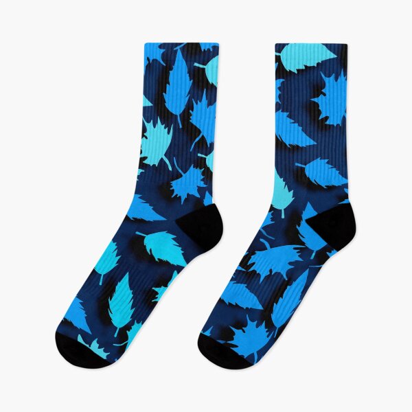 Item preview, Blue Leaves on Dark Background designed and sold by Andrew  Hitchen.