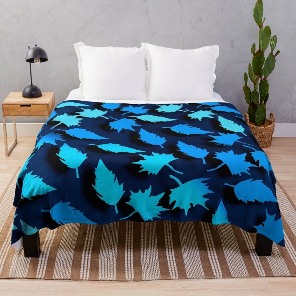 Item preview, Blue Leaves on Dark Background designed and sold by Andrew Hitchen.