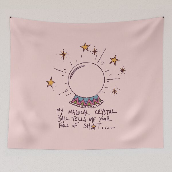Item preview, Funny Crystal Ball Fortune Teller - Sarcastic Witchy Quote designed and sold by witchlingart.