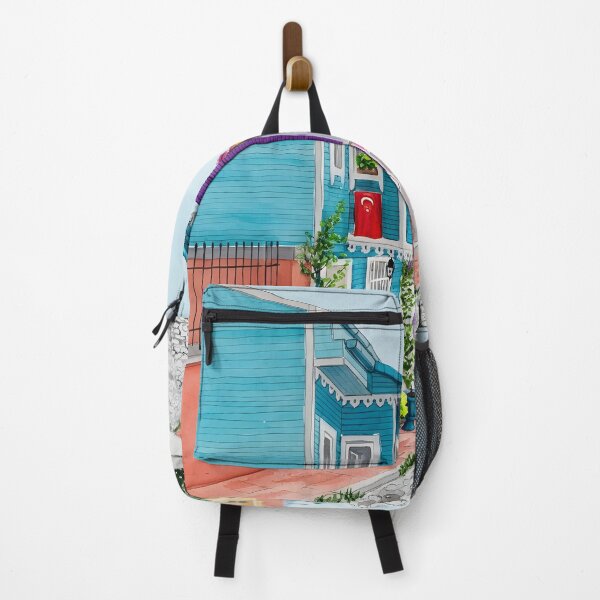 Item preview, Balat Istanbul Turkey Wall Art – Colorful Neighborhood designed and sold by POSTERIOCREW.