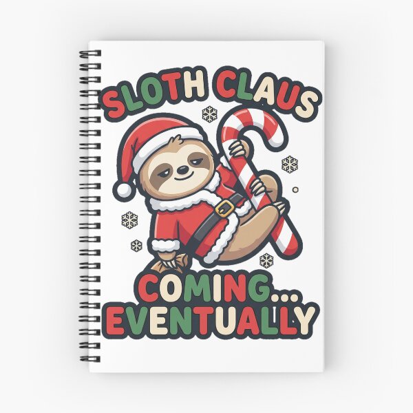 Item preview, Sloth Claus Coming Eventually Funny Lazy Sloth Santa designed and sold by MIRAJIL.