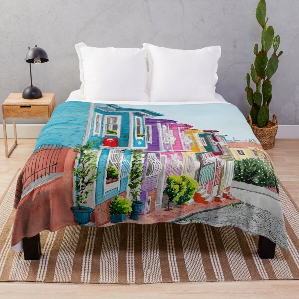 Item preview, Balat Istanbul Turkey Wall Art – Colorful Neighborhood designed and sold by POSTERIOCREW.
