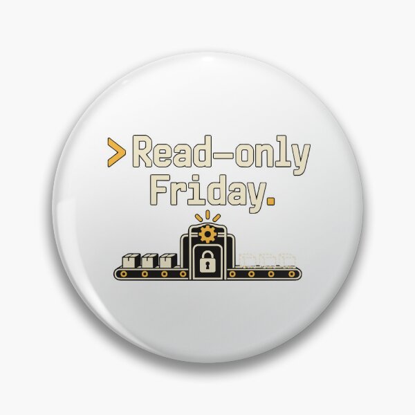 Item preview, Read-only Friday CI/CD Terminal Graphic designed and sold by ThreadQuirk.