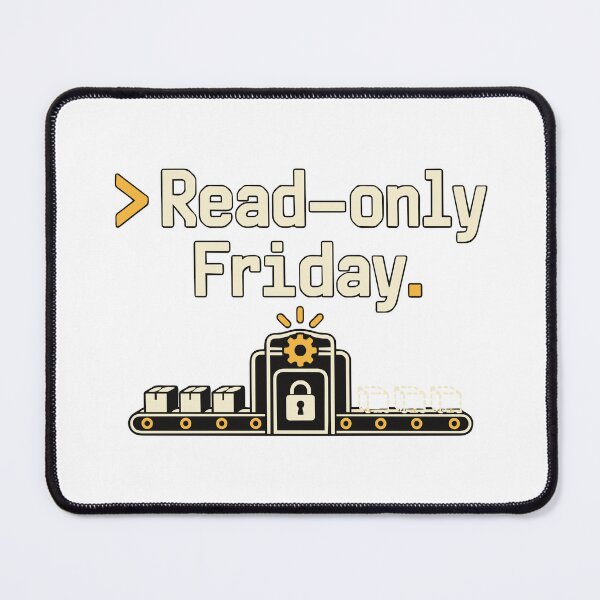 Item preview, Read-only Friday CI/CD Terminal Graphic designed and sold by ThreadQuirk.