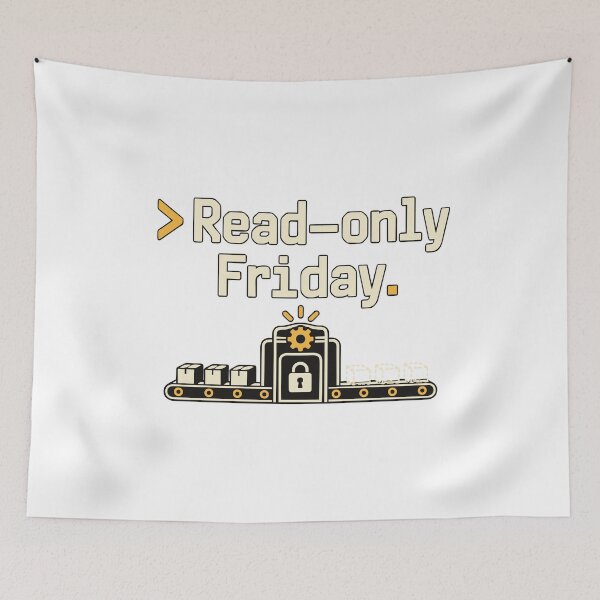 Item preview, Read-only Friday CI/CD Terminal Graphic designed and sold by ThreadQuirk.