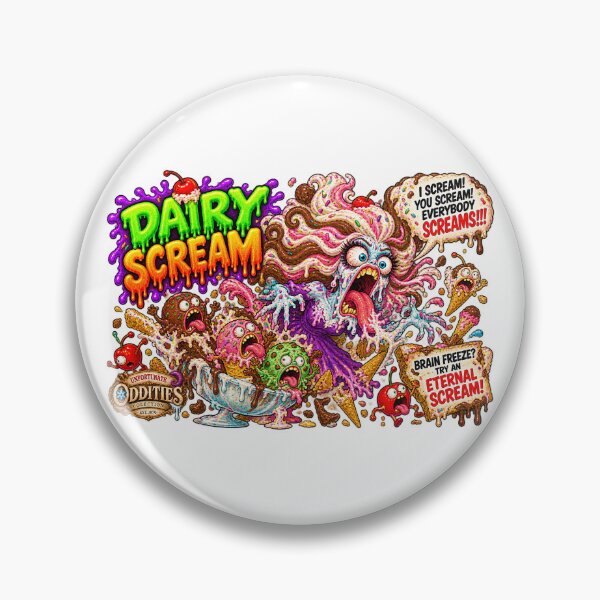 Item preview, Unfortunate Oddities - BUSINESSES - DAIRY SCREAM - THE BANSHEE SCREAM designed and sold by WheelieGdArt.