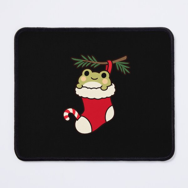 Item preview, Cute Christmas Frog Peeking from a Stocking designed and sold by AMICO77.