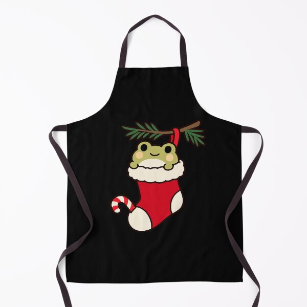 Item preview, Cute Christmas Frog Peeking from a Stocking designed and sold by AMICO77.