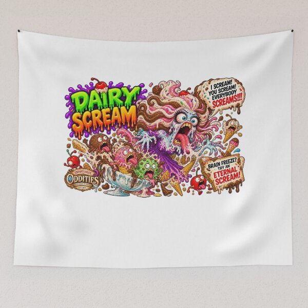 Item preview, Unfortunate Oddities - BUSINESSES - DAIRY SCREAM - THE BANSHEE SCREAM designed and sold by WheelieGdArt.