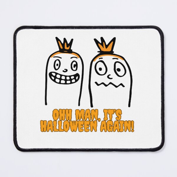 Item preview, Oh man, it's Halloween again! A funny, grumpy grin designed and sold by SabinasDesign.