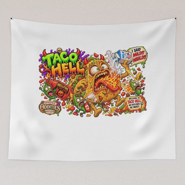 Item preview, Unfortunate Oddities - BUSINESSES - TACO HELL designed and sold by WheelieGdArt.