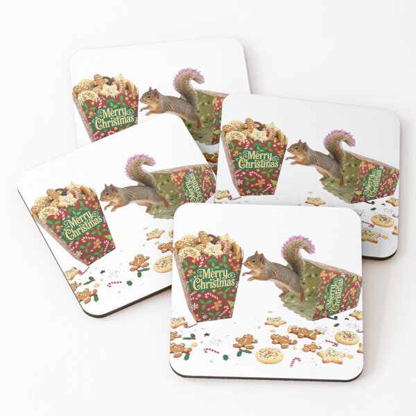 Item preview, Squirrel Stealing Christmas Cookies designed and sold by HoMya.