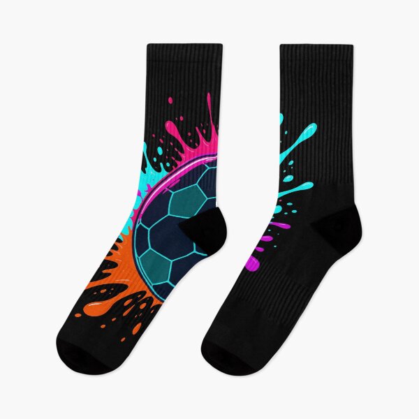 Item preview, Neon Soccer Ball Splash Football Art designed and sold by fadilow.