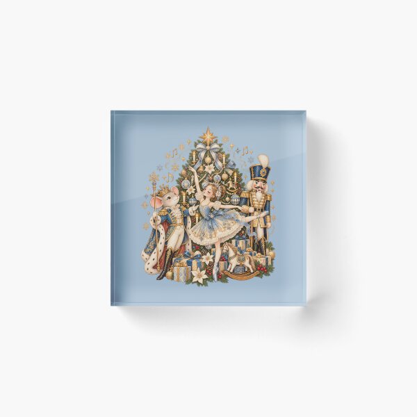 Item preview, Nutcracker Christmas Ballet with Mouse King in Blue and Gold designed and sold by AmiGraph.