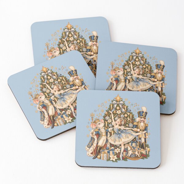 Item preview, Nutcracker Christmas Ballet with Mouse King in Blue and Gold designed and sold by AmiGraph.