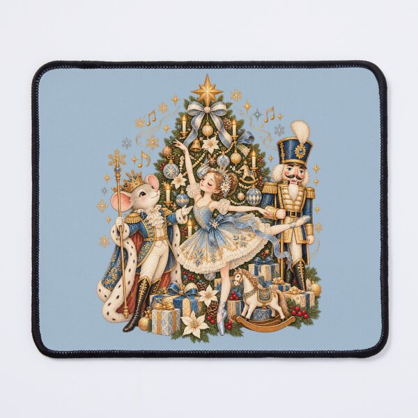 Item preview, Nutcracker Christmas Ballet with Mouse King in Blue and Gold designed and sold by AmiGraph.
