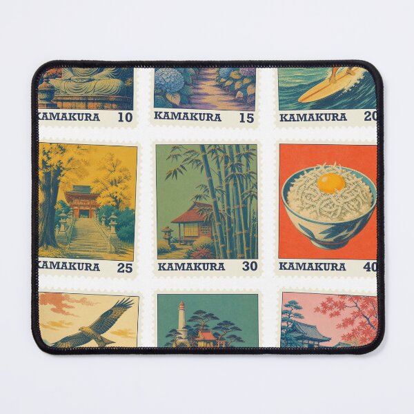 Item preview, Kamakura Vintage Stamps | Retro Stamp Sticker Pack | Japanese Design designed and sold by JapanMemoir.