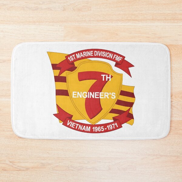 Item preview, 7th Engineer Battalion 1st Marine Division Vietnam War Patch designed and sold by CharlieDesings.
