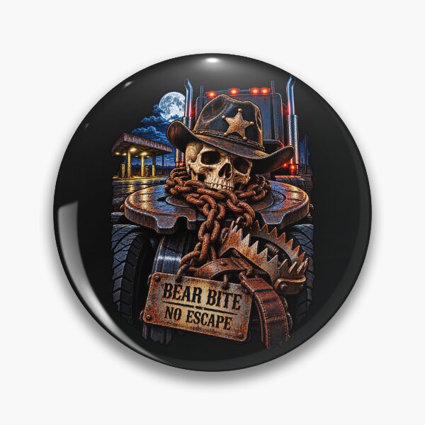 Item preview, Cowboy Skull Trucker & Bear Trap designed and sold by NomadForge.