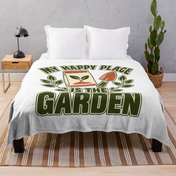 Item preview, my happy place is the garden vintage gardener designed and sold by tomot-shopiLS.