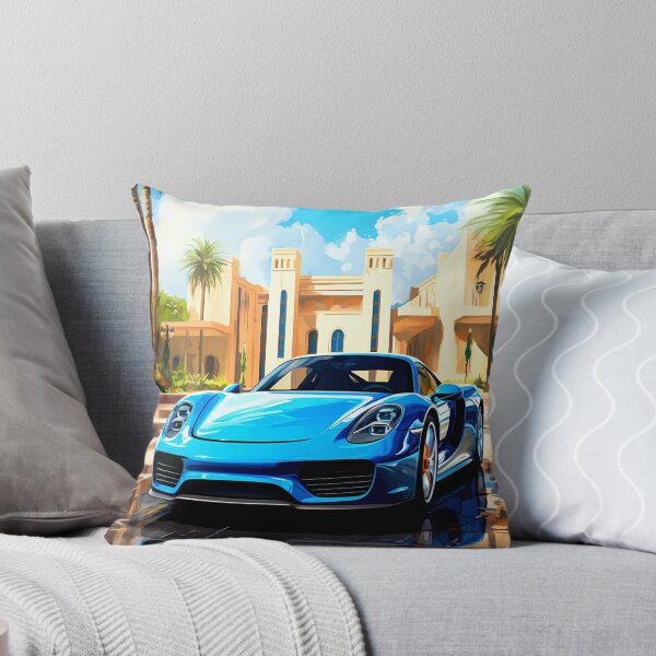 Item preview, Blue Exotic Sports Car at Luxury Tropical Resort designed and sold by RevUpDesign.