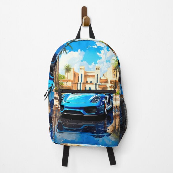 Item preview, Blue Exotic Sports Car at Luxury Tropical Resort designed and sold by RevUpDesign.