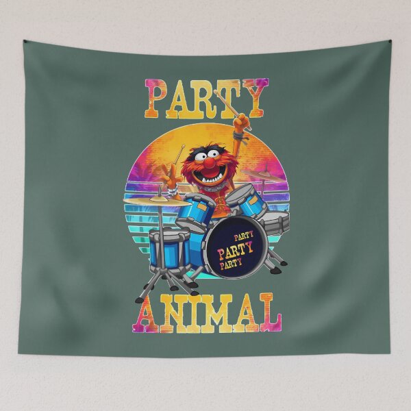 Item preview, Muppets Retro Party Animal designed and sold by Rabiashirt.