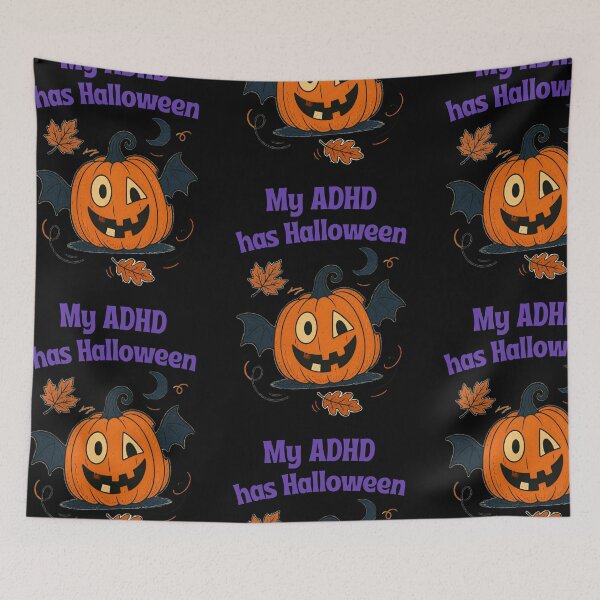 Item preview, My ADHD has Halloween Funny ADHD Halloween Pumpkin designed and sold by T-version.
