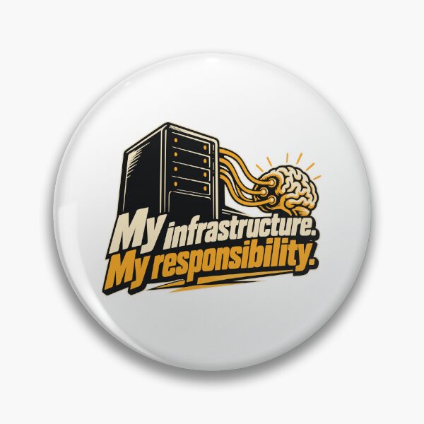 Item preview, My Infrastructure, My Responsibility Server Graphic designed and sold by ThreadQuirk.