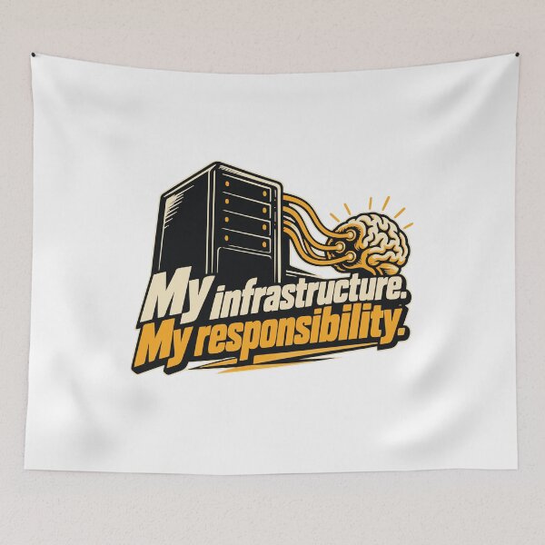 Item preview, My Infrastructure, My Responsibility Server Graphic designed and sold by ThreadQuirk.