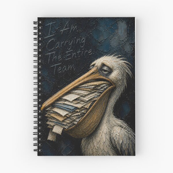 Item preview, Overworked Pelican Dark Mood Art designed and sold by Vista Atelier.