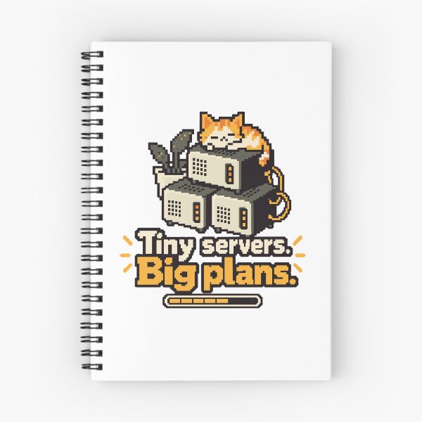 Item preview, Tiny Servers Big Plans Pixel Art designed and sold by ThreadQuirk.