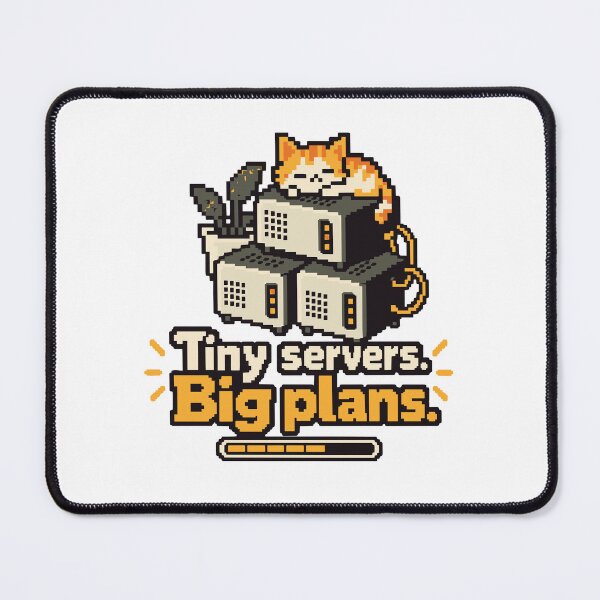 Item preview, Tiny Servers Big Plans Pixel Art designed and sold by ThreadQuirk.
