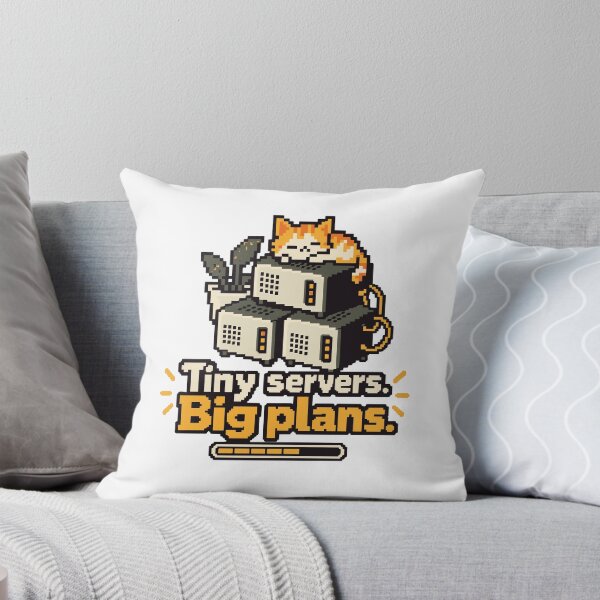 Item preview, Tiny Servers Big Plans Pixel Art designed and sold by ThreadQuirk.