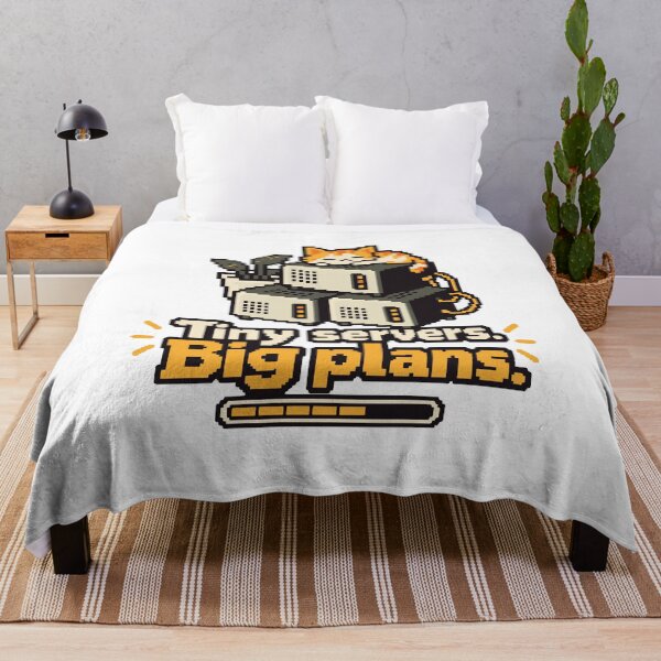 Item preview, Tiny Servers Big Plans Pixel Art designed and sold by ThreadQuirk.