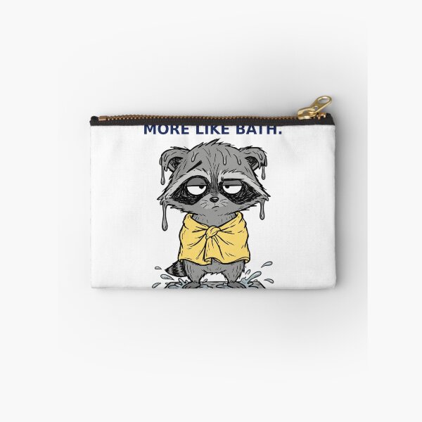 Item preview, Soggy Rescue Funny Raccoon Sticker — Rainstorm Bath Humor Animal Decal designed and sold by ryleemaxwell.