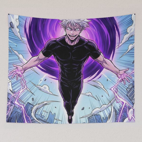 Artikelvorschau, Gojo Satoru Purple Vortex Flight – Jujutsu Kaisen Art entworfen und verkauft von frantuliuss.