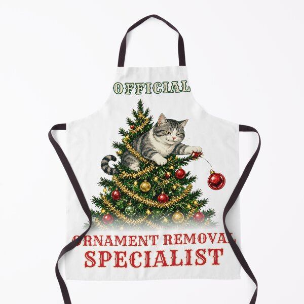 Item preview, Ornament Removal Specialist Funny Christmas Cat designed and sold by RobinHoodShirts.