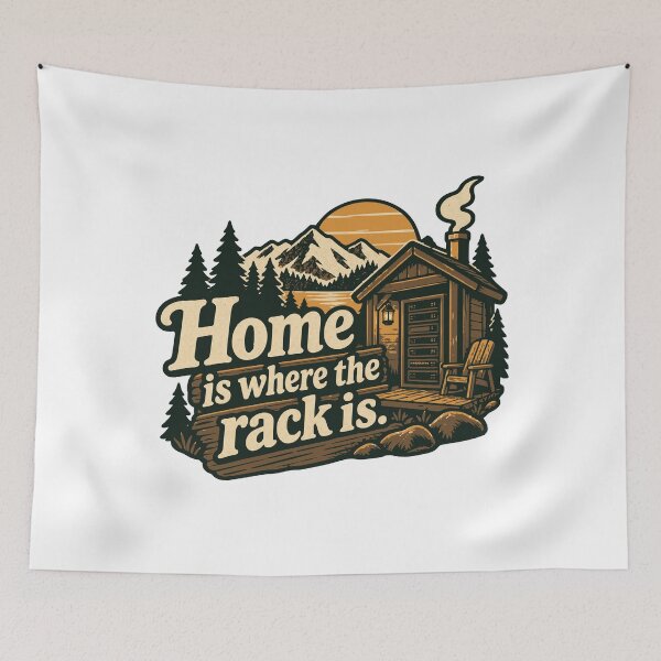 Item preview, Home Is Where the Rack Is Vintage Server Cabin Graphic designed and sold by ThreadQuirk.