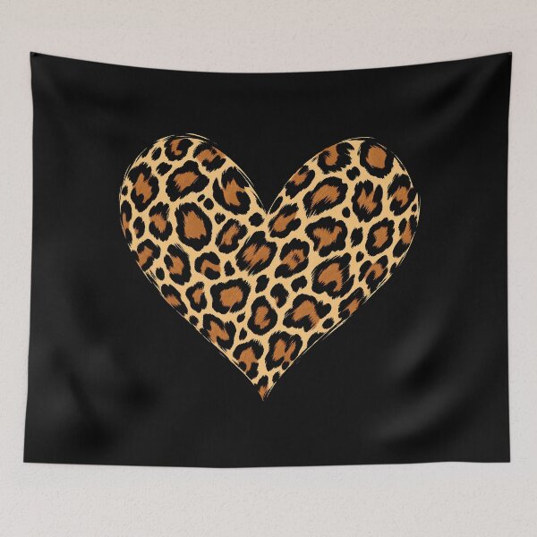 Item preview, Leopard Print Heart Trendy Animal Pattern Cute Wild Style Aesthetic designed and sold by Photo-Sphere101.