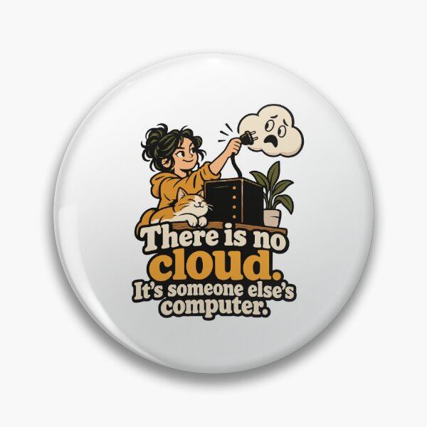 Item preview, There Is No Cloud Home Server T-Shirt designed and sold by ThreadQuirk.